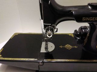 1950 Vintage Singer 221 - 1 Featherweight Sewing Machine W/ Case Great Shape 3