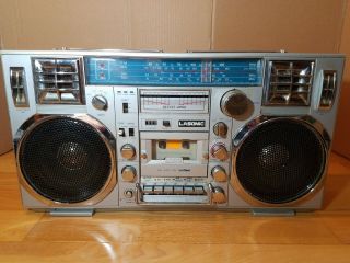 Lasonic TRC - 920 Jumbo Boombox Vintage Ghetto Blaster RADIO TAPE PLAYER AC/DC 3