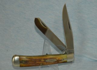 Vintage Case Xx Stag Trapper Knife 5254 1965 - 69