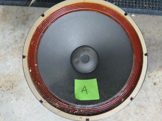 Vintage Altec Lansing 515b 15 " Lf Driver.  Hole In Cone.