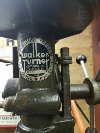 Vintage Walker Turner Wt900 15” Drill Press
