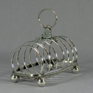 Authentic White Star Line Toast Rack Pre Rms Olympic Elkington Silver Plate 1903