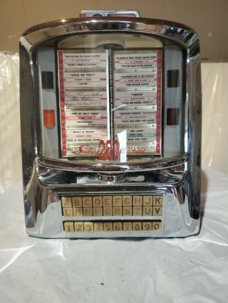 Vintage Seeburg 200 Wall - O - Matic Jukebox Table Top Selector No Key