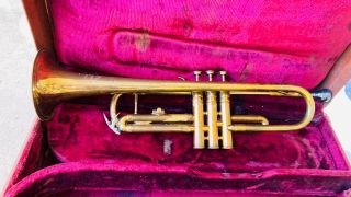 Vintage Antoine Courtois Paris Trumpet.  Vincent Bach Mouthpiece 7b / 7c