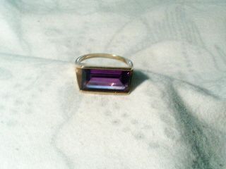 Vintage 14k Yellow Gold Alexandrite Color Change Ring 6.  1 Grams Size 8