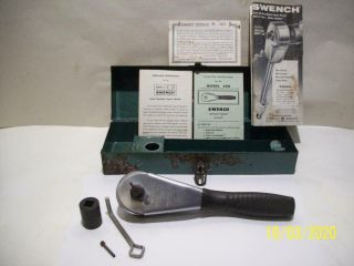 Vtg / Antique SWENCH Rare HTF Model 500 1/2 Inch IMPACT DRIVE RATCHET WRENCH NOS 2