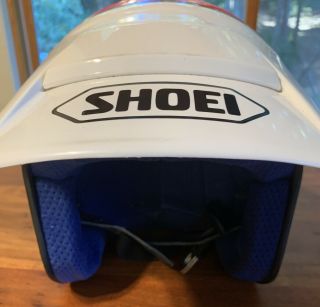 Vintage Shoei Open face Motocross Helmet — Jeff Ward— Size Medium,  Like 2