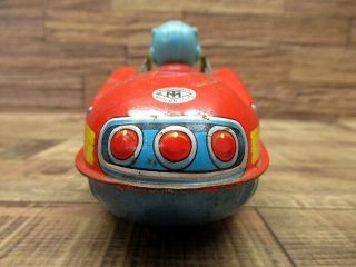 Masdaya Space Patrol 713 Racing Car Showa Retro Japan Vintage Tin Toy Rare 3