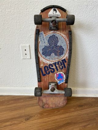 Vintage Skateboard Lester Kasai Tracker 1980 