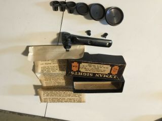 Vintage Lyman Tang Sight 6 Apertures Savage Model 99 Gun Parts Hunting