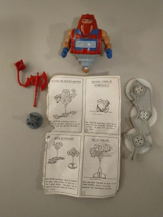 Motu Rotar Masters Of The Universe He - Man Vintage Complete Weapons Orig Twistoid