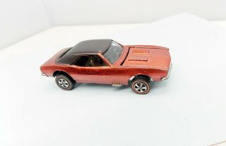 Hot Wheels Custom Camaro - Red - Early Painted Tail - Vintage Redline
