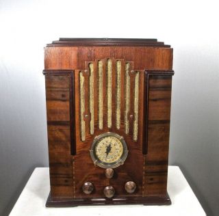 Antique Zenith Tombstone Vintage Tube Radio Restored And