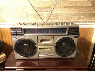Vintage Lasonic Boombox Radio Cassette Trc - 918 All A True Survivor