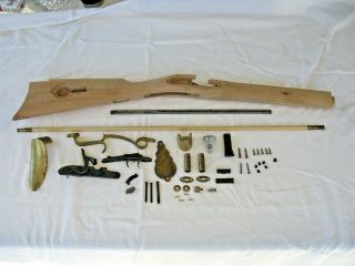 Cva Hawken Rifle Kit Without Barrel Unfinished Mostly Complete
