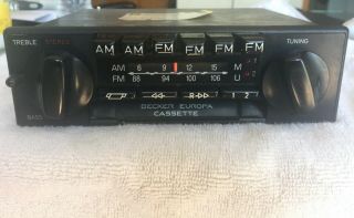" Vintage Becker Europa Am/fm Radio - - Reconditioned By Becker Of Na