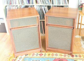 Pair Vintage Barzilay Speaker Cabinets Mcm For 15 " Jbl Altec Tannoy Horn