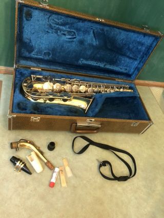 Vintage Yamaha Yas - 21 Alto Saxophone Case & Accessories