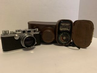 Vintage Leica Camera D.  R.  P.  Ernst Leitz Wetzlar Drp No.  508854 5cm 1:2