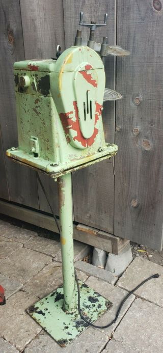 Vintage Red Devil Paint Shaker W/ Stand