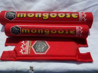 Old School Vintage Bmx Mongoose Californian Pad Set Nos 1980 