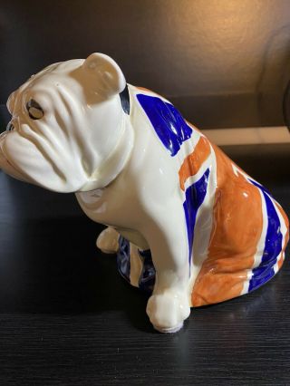 Vintage 1940s Royal Doulton Union Jack Bulldog Figurine Rn 645658