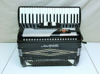 VINTAGE JANNETTI CORONA 120 BASS ACCORDION WITH CASE NEEDS SOME REPAIR 3