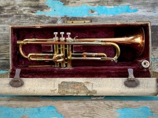 Getzen - Vintage Deluxe “copra Temp” Trumpet,  1950’s,  Copper Bell