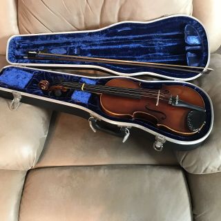 Vintage C Meisel Viola Size 14” With Case And Bow