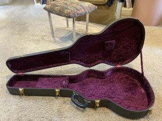 1969 - 1974 Gibson Es - 335 Purple Guitar Tolex Hard Case Black Vintage Es - 330 Es335