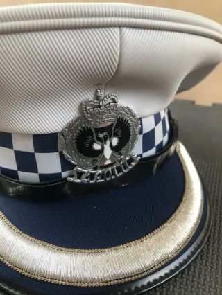 Obsolete Vintage South Australian Police Superintendent’s Cap With Early Badge 2