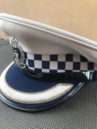 Obsolete Vintage South Australian Police Superintendent’s Cap With Early Badge 3
