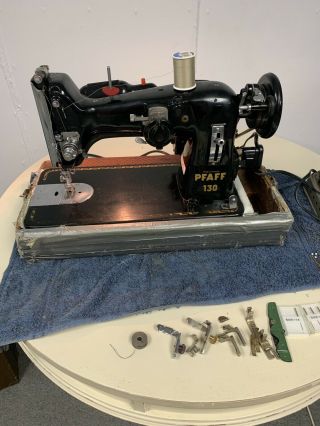 Vintage Pfaff 130 Sewing Machine Made In W.  Germany Well Loved