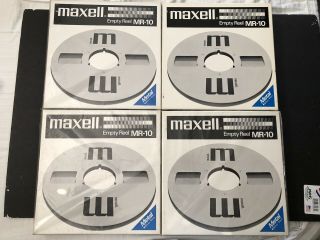 Maxell Mr - 10 Metal Reel Vintage 10.  5 " Metal Reel To Reel For 1/4 " Tape Deck