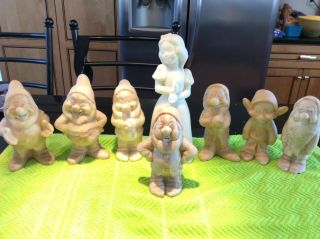 Walt Disney Productions Vintage 80’s Snow White & 7 Dwarfs Cameonyx Figurines