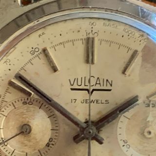 Vintage Vulcain Chronograph Valjoux 7730 Running 3