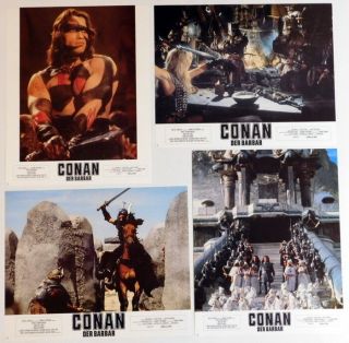 Schwarzenegger Conan The Barbarian Lobby Cards 24 Vintage Stills 1982