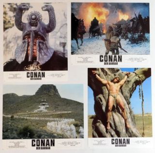 Schwarzenegger CONAN THE BARBARIAN lobby cards 24 vintage stills 1982 2