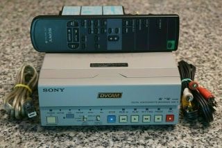 Vtg Sony Dsr - 11 Dvcam Mini Dv Video Cassette Recorder Ntsc Pal W/
