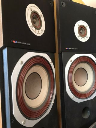 Vintage Pair (2) Sansui Lm - 330 2 - Way Floor Speakers Fantastic Sound