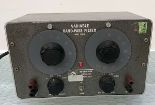 Rare Vintage Krohn - Hite Tube Driven Model 310 - Ab Variable Band - Pass Filter
