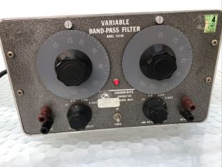 Rare Vintage Krohn - Hite Tube Driven Model 310 - AB Variable Band - Pass Filter 2