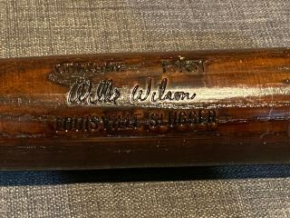 Vintage 1977 - 79 Willie Wilson Game Louisville Slugger Bat - Kc Royals