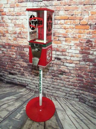 Texaco Gas Vintage Gumball Machine Candy Dispenser Bar Game Room Decor Novelty