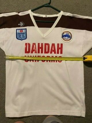 Vintage Nrl Penrith Panthers Jersey 1990 Brown And White - Large