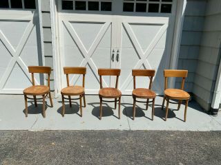 Set Of 6 Vintage Thonet Chairs