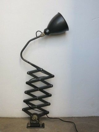 Vintage Xl Industrial Bauhaus Scissor Lamp 20th Century Wall Lamp
