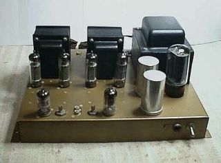 Vintage Tube Type Audio Stereo Power Amplifier
