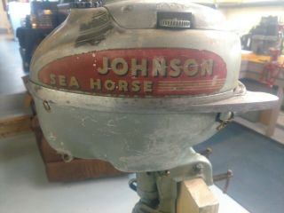 Vintage Johnson Seahorse Outboard Motor Model HD - 25 2 1/2 HP 1946 - 1950 3