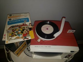 Vintage 1960’s General Electric Show N Tell Phono Viewer With Tons Of Stories 18